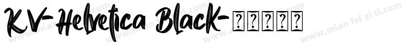 KV-Helvetica Black字体转换